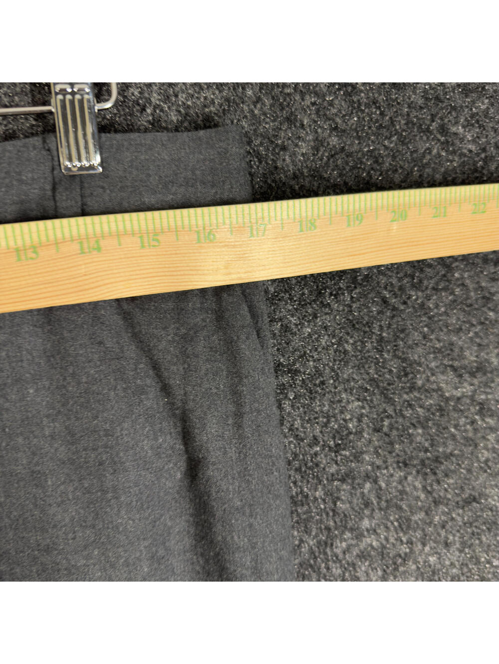 Talbots Dress Pants Women 10P Petite Gray High Rise Pleated Wool Lined Straight - Picture 3 of 8